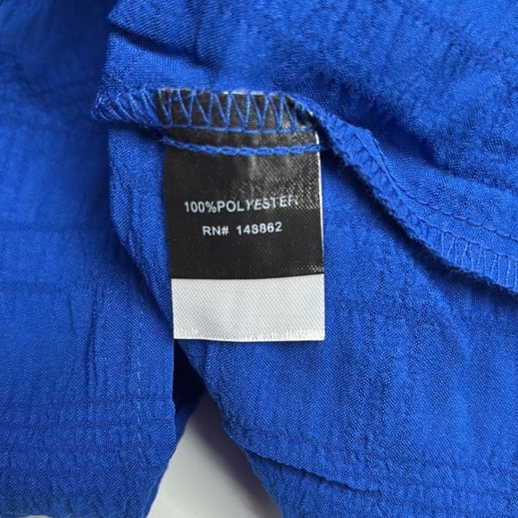 Torrid Woven Tiered Short Flutter Sleeve Babydoll Swing Mini Dress Royal Blue 4X - Picture 8 of 10